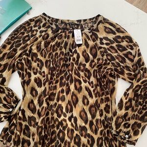Banana Republic leopard top.